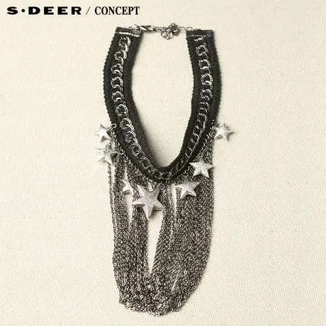 【新品】sdeer圣迪奥专柜正品女装典雅垂荡多层设计项链5284303图片
