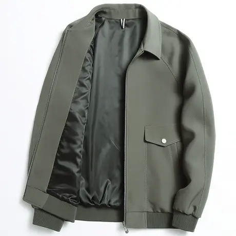 春秋季夹克男士宽松休闲上衣2024新款外套百搭潮流工装开衫棒球服图片