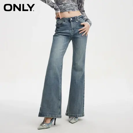 ONLY奥莱夏季休闲百搭低腰显瘦喇叭裤牛仔裤女商品大图