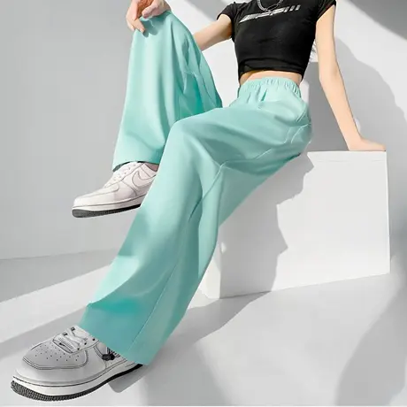 2025春秋新款高腰显瘦薄款阔腿裤垂感速干山本裤时尚百搭休闲裤潮商品大图