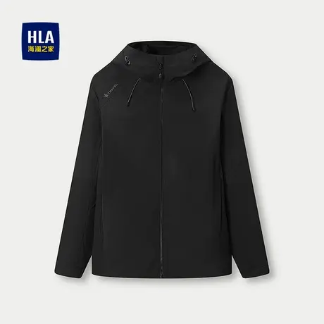 HLA/海澜之家磁吸拉链夹克25秋新款格子连帽时尚工装风休闲外套男商品大图