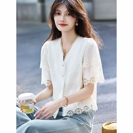 时尚气质短袖衬衫SXCS25094商品大图