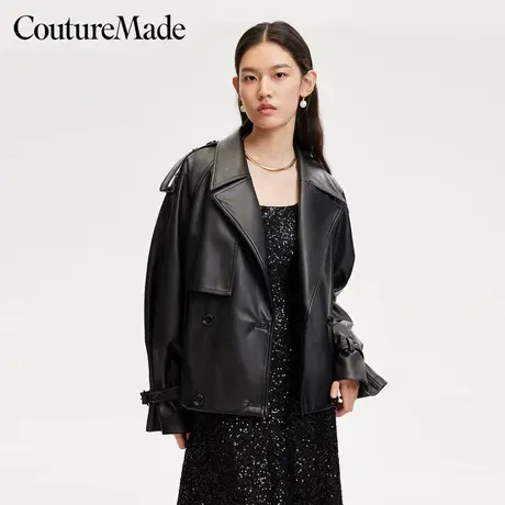 Vero Moda夹克女24秋新款双排扣短款风衣夹克机车风324317011商品大图