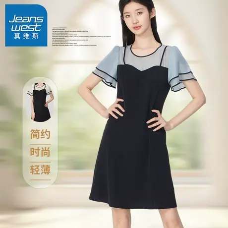 GC真维斯巨好看小众连衣裙2025新款今年流行爆款法式小资夏日通勤商品大图