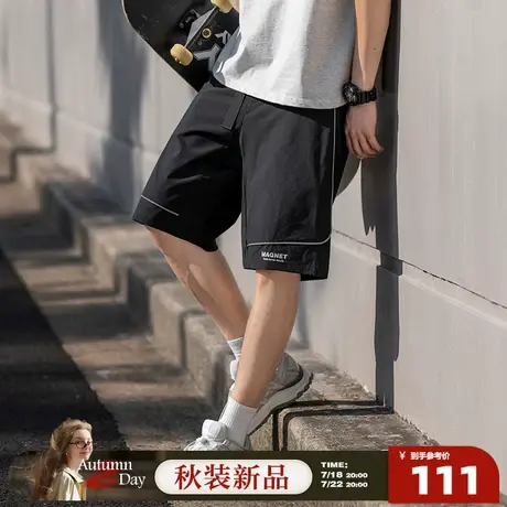 7.18/20点 上新唐狮2025夏季新款休闲短裤男工装裤宽松灰色时尚潮图片