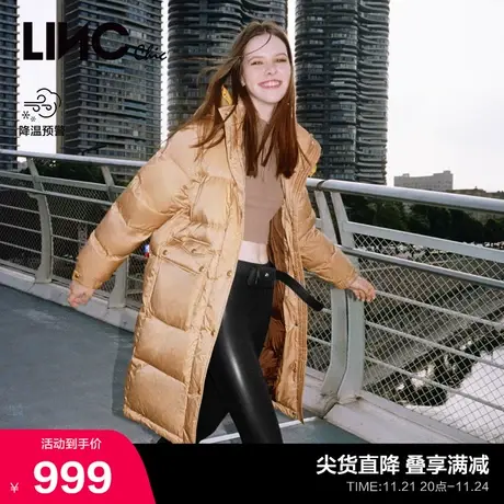 LINCCHIC金羽杰羽绒服女高充绒中长款羽绒服女冬季Y22806323Y商品大图