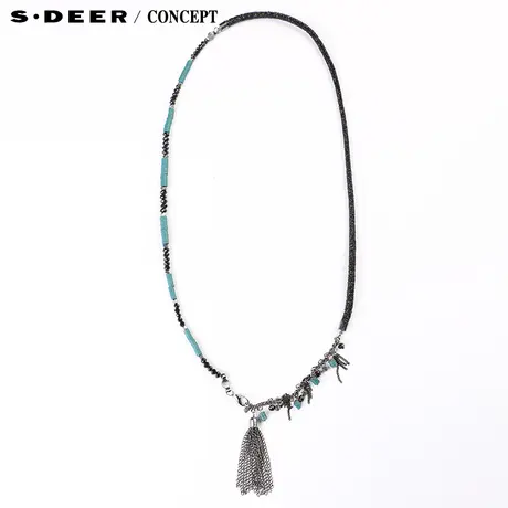 【新品】sdeer圣迪奥专柜正品波西米亚风格串珠流苏腰链S15384457图片