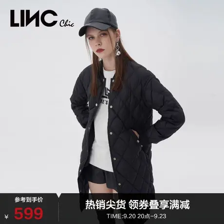 LINCCHIC金羽杰羽绒服女机能轻薄中长款羽绒服女冬外套Y21806436图片