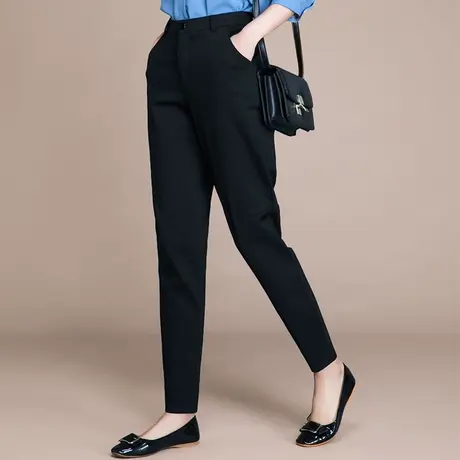 凯诗帕加肥加大码女裤宽松九分裤女休闲裤小脚女士显瘦裤子哈伦裤图片