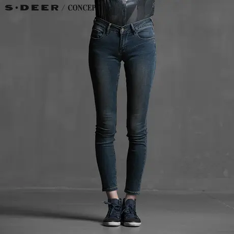 S·DEER＼CONCEPT【新品】圣迪奥简约猫须修身女小脚长裤5280869图片