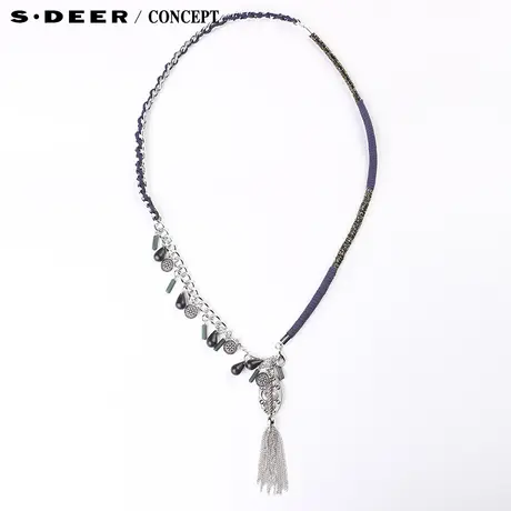 【新品】sdeer圣迪奥专柜正品女装复古编织吊坠腰带  S15384456图片