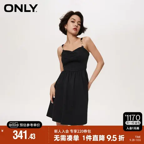 ONLY2023秋季新款辣妹休闲牛仔短款吊带裙连衣裙女|123342007商品大图