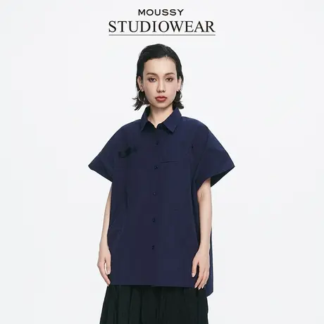 MOUSSY x STUDIOWEAR 夏季日系休闲衬衫女028HSA30-1881图片
