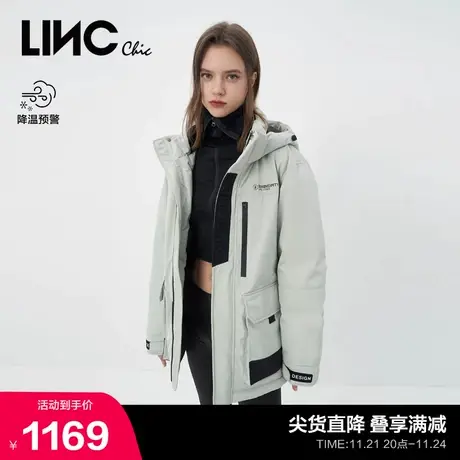 LINCCHIC金羽杰羽绒服男女同款机能户外短款羽绒服女冬N22806357商品大图