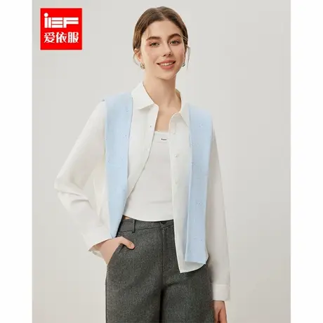 IEF/爱依服上衣2025春季新款韩版文艺知性气质休闲风百搭衬衫商品大图
