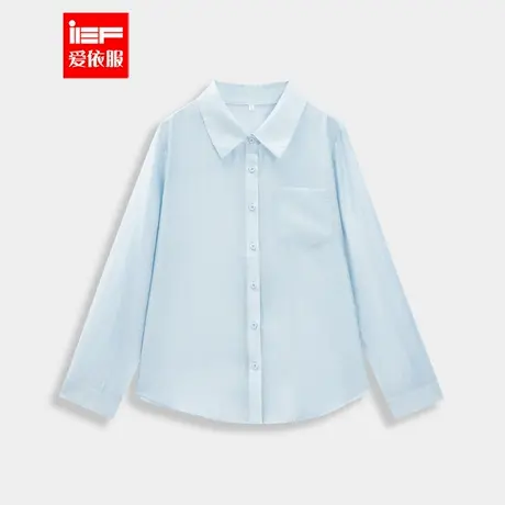 IEF/爱依服【微胖】大码女装2025夏季新款通勤宽松少女感薄衬衫商品大图
