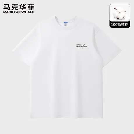 马克华菲美式纯棉短袖t恤男生夏季小众设计感半袖男士上衣体恤潮X图片