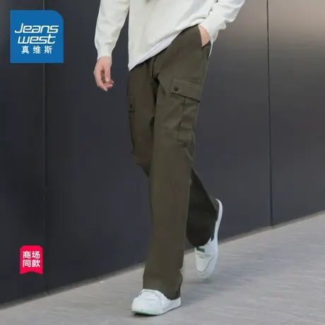 【商场同款】真维斯男装长裤2025春季新款宽松裤子男生工装休闲裤商品大图