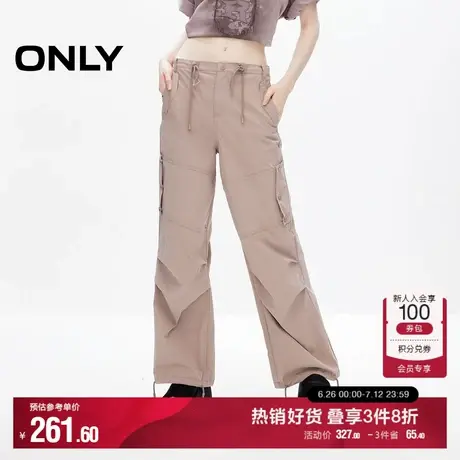 ONLY奥莱夏季设计感休闲百搭多口袋工装裤休闲裤女商品大图