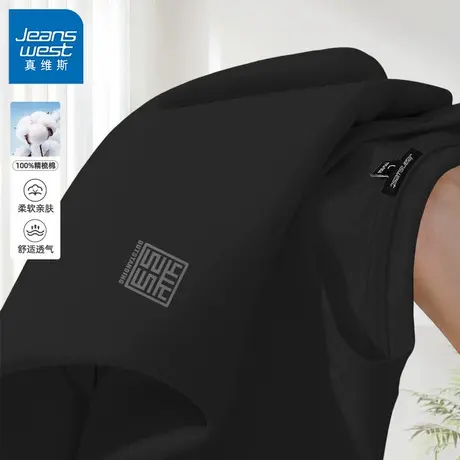 GV真维斯黑色t恤男春秋薄款长袖打底衫男士重磅纯棉亲肤内搭体恤C图片