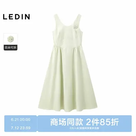 【商场同款】乐町连衣裙女2025年夏季新款无袖短款裙子C1FAF2732商品大图