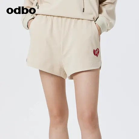 odbo 运动休闲短裤女夏季新款高腰外穿a字显瘦宽松时尚潮牌图片