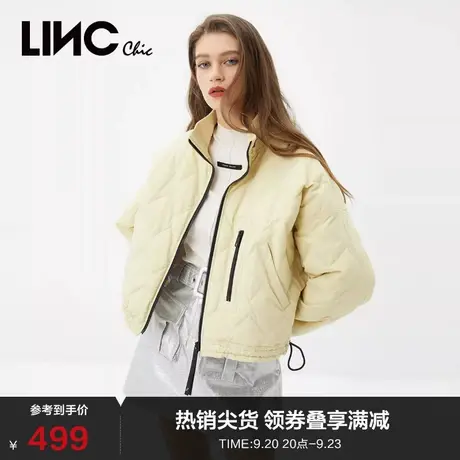 LINCCHIC金羽杰羽绒服女修身轻薄短款羽绒服女冬季外套Y21801036图片