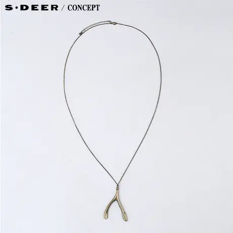 【新品】sdeer圣迪奥专柜正品女装韩版如愿骨金属项链S15384325图片