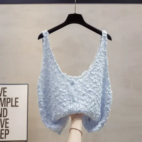 开衫针织马甲背心女2025春秋新款宽松外穿马夹叠穿外搭毛衣坎肩潮图片