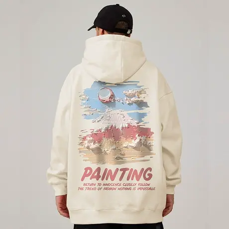 2025新款加肥加大码男装连帽胖子外套加绒卫衣宽松休闲百搭春秋款商品大图