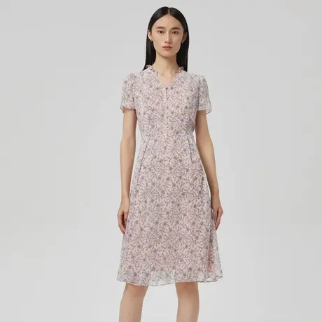 LANCY/悦朗姿连衣裙夏高级感新款碎花裙子女装上衣商场同款商品大图