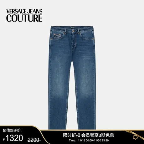 【限时优惠】VERSACE JEANS COUTURE 男士蓝色牛仔裤长裤商品大图