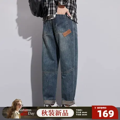 7.18/20点 上新唐狮25秋季新款男牛仔长裤宽松潮流复古怀旧潮牌GT图片