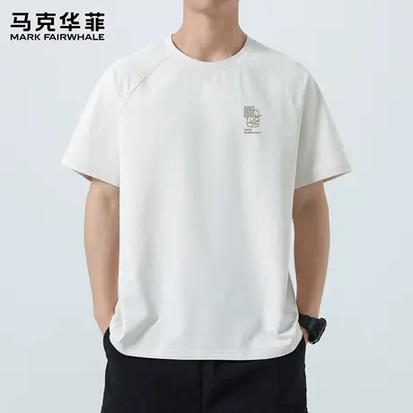 马克华菲短袖t恤男2025新款大码休闲男装男生夏季速干体能服男款X图片