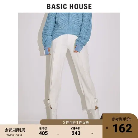 Basic House/百家好女装冬商场同款时尚潮流显瘦牛仔裤HTDP722H商品大图