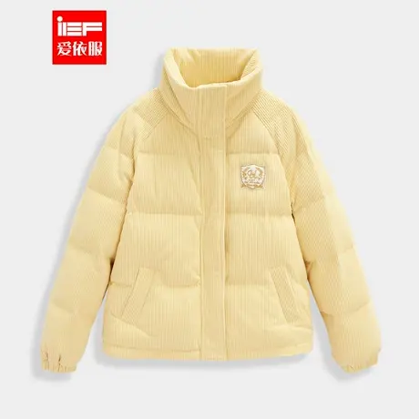 IEF/爱依服2024冬季新款美式甜酷休闲运动风立领保暖设计羽绒外套商品大图