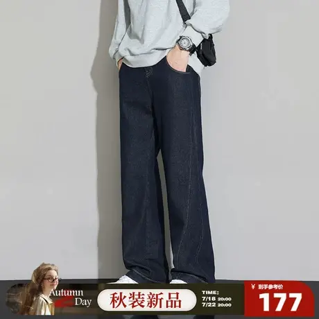 7.18/20点 上新唐狮2025夏季新款男牛仔长裤爆款显瘦直筒牛仔裤GT商品大图