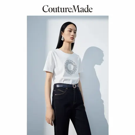 CoutureMade奥莱T恤夏季清仓休闲纯棉多色短袖上衣女for veromoda商品大图