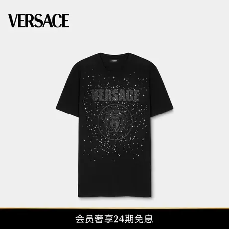 【春夏新品】VERSACE/范思哲 男士Medusa Rock水晶T恤图片