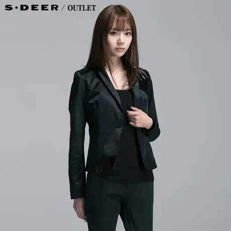 【🕶清仓】🕷sdeer圣迪奥时尚修身百搭西装西服外套S14182255商品大图