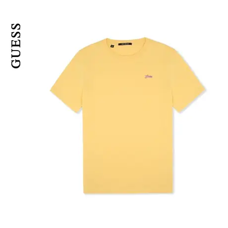 GUESS情侣款美式百搭小logo纯色短袖T恤-MO2K9486商品大图