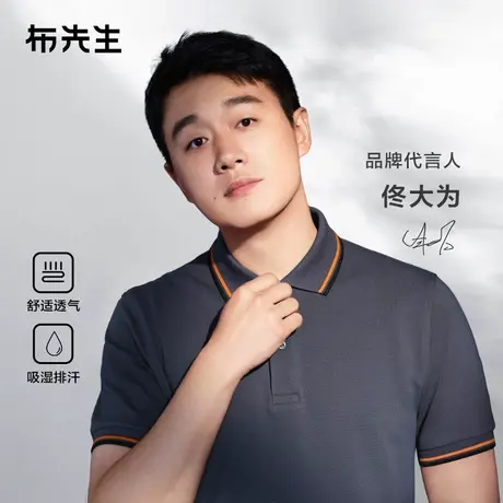 【佟大为同款】MrBu布先生高端商务男士Polo衫2025夏季翻领短袖图片