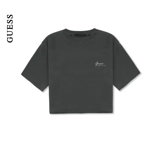 【李孝利同款】GUESS 男女同款简约时尚经典短袖T恤图片