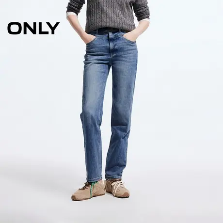 ONLY奥莱2025夏季新款复古水洗简约通勤九分裤直筒裤牛仔裤女商品大图