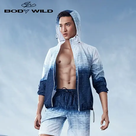 BODY WILD宝迪威德轻简外穿开襟印花长袖ZBN81QG2图片