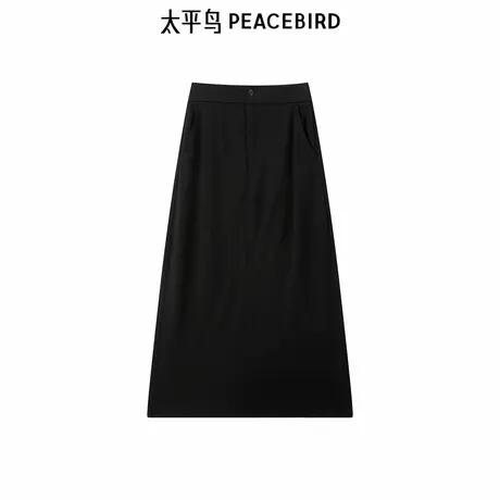 太平鸟中长款春季新款休闲气质针织长裙商品大图