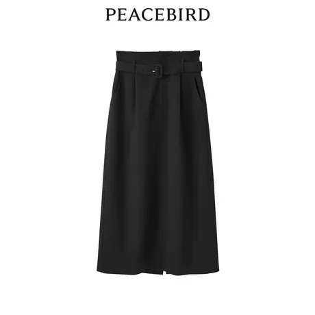 【商场同款】太平鸟女装2023秋季新款纸袋腰头花苞长裙A1GFD3114商品大图