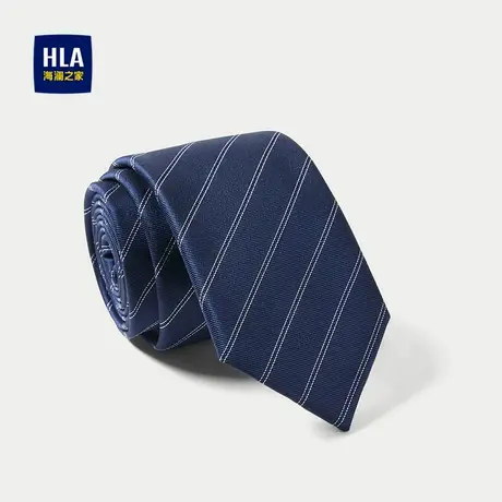 HLA/海澜之家含桑蚕丝领带25新款质感花纹光泽有型经典商务领带男商品大图