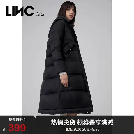 LINCCHIC金羽杰羽绒服女绗缝轻薄长款羽绒服女冬季外套2083401Y图片