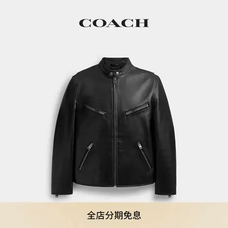 COACH/蔻驰男士皮革RACER夹克图片